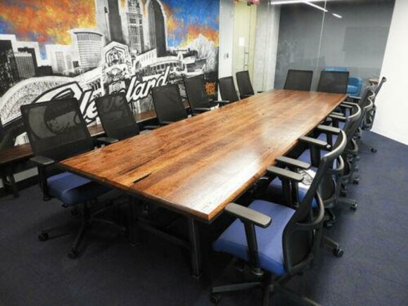 Konferenz Besprechnung Tisch Echtes Holz Massive Möbel Tische Esstzisch 300x120