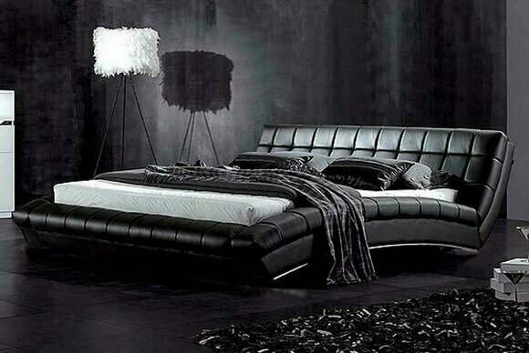 Bett Betten Polster Doppel Ehe Luxus Leder Moderne Designer Schlafzimmer Hotel