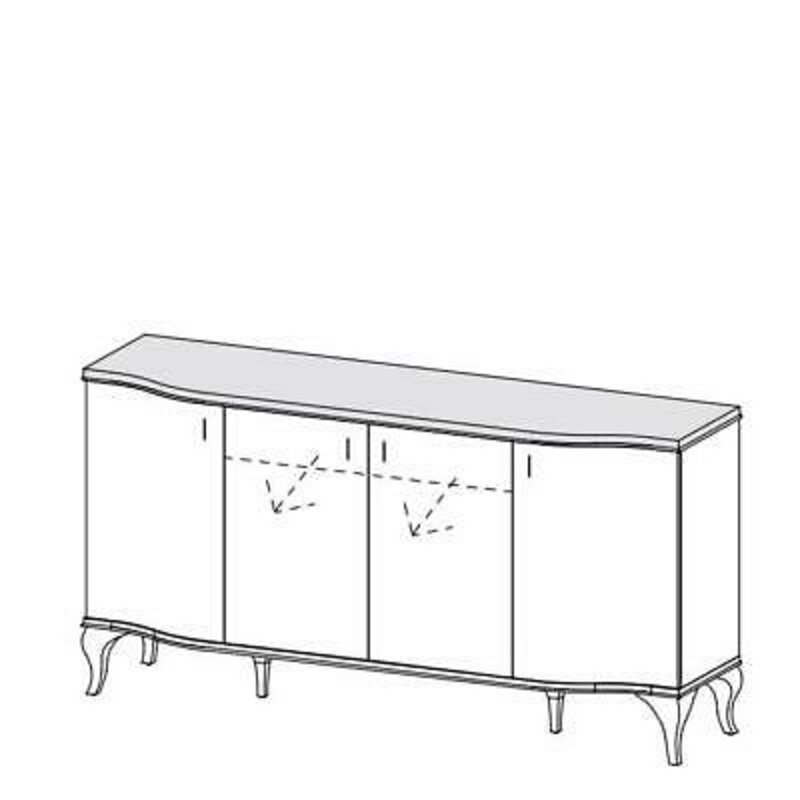 Luxus Kommode Schrank Sideboard Kommoden Schränke Stil Möbel Anrichte