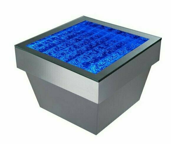 Design Tisch Couchtisch Wasser Säulen Säule Water Sofa Tische LED Beleuchtet Neu