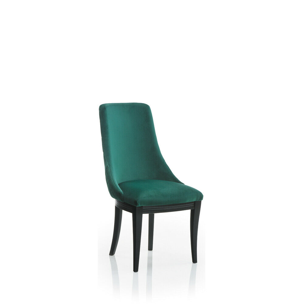 Grüne Sessel 4x Luxus Klassischer Esszimmer Stuhl Stühle Sitz Modern Massiv Holz