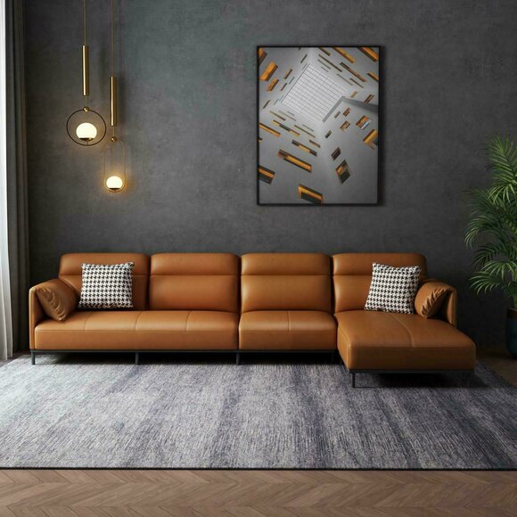Wohnzimmer Lederpolster Design Ecksofa Eckcouch Couch Sofa L Form Wohnlandschaft