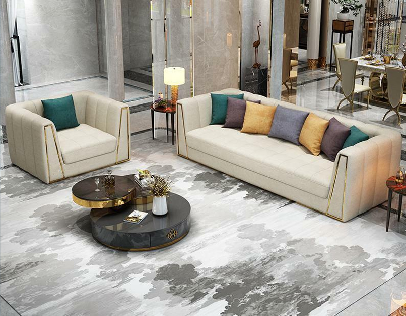 Designer Möbel Wohnzimmer Poster Sofa Couch Sofagarnitur Garnituren 3+2 Sitzer