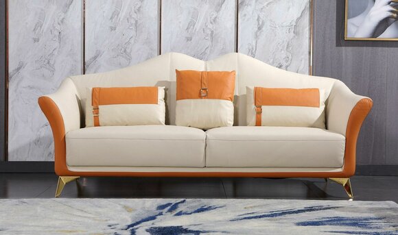 Klassischer Dreisitzer Sofa 3 Sitzer Design Sofas Couch Italienische Stil Möbel