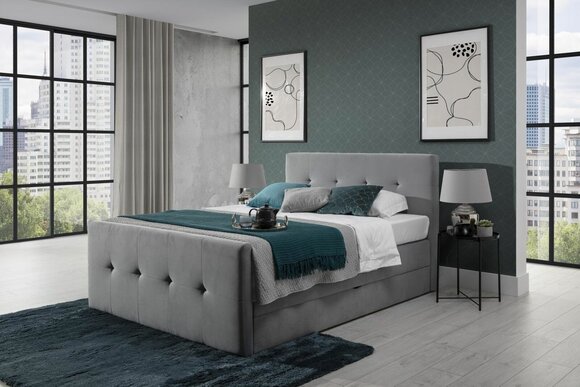 Designer Polsterbett Bett Betten Lederbett Doppelbett Ehebett Designerbett NEU