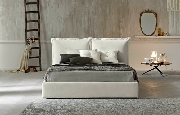 Modernes Design Hotel Bett XXL Betten Luxus Stil Doppel Textil 180x200cm Stoff