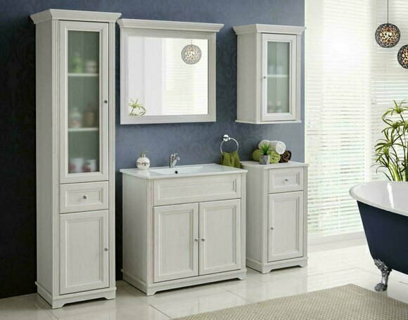 Design Möbel Badezimmer Bad Set Garnitur Waschbecken Schrank Badmöbelsets 5tlg.