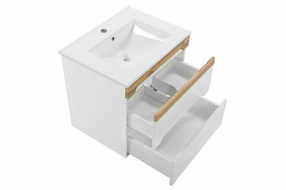 Waschbecken Waschtisch Unterschrank Keramik Becken Badezimmer Waschtische 60cm