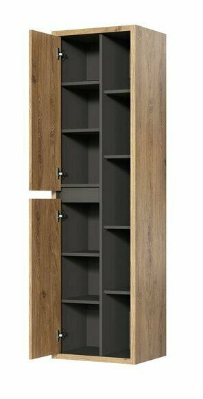 Hängeschrank Regal Hochschrank Schränke Schrank Badezimmer Möbel Holz 50x35x170