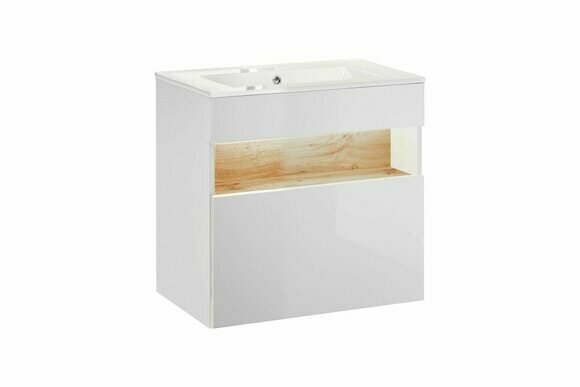 Waschbecken Waschtisch Keramik Becken Badezimmer Waschtische 60cm Unterschrank