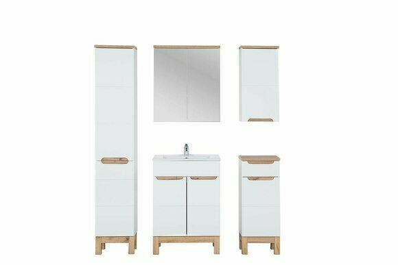 Design Möbel Waschbecken Badezimmer Bad Set Garnitur Schrank Badmöbelsets 5tlg.
