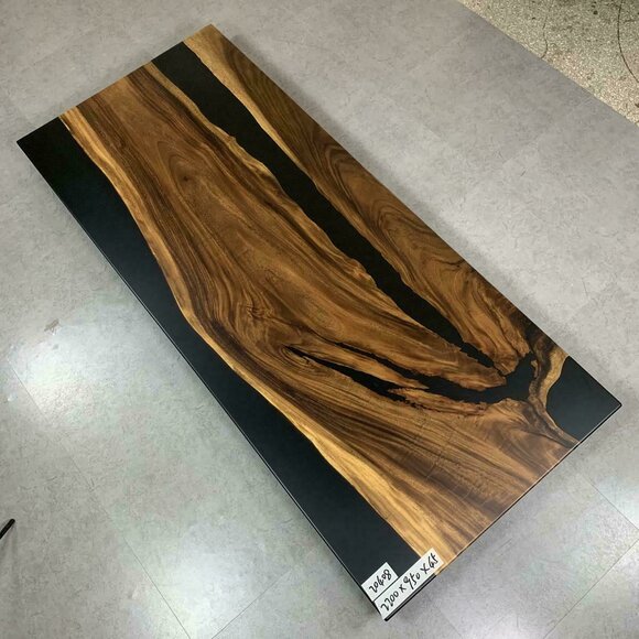 Luxus Design Epoxidharz Esstisch River Table Echtes Holz Massiv Tische 220x95