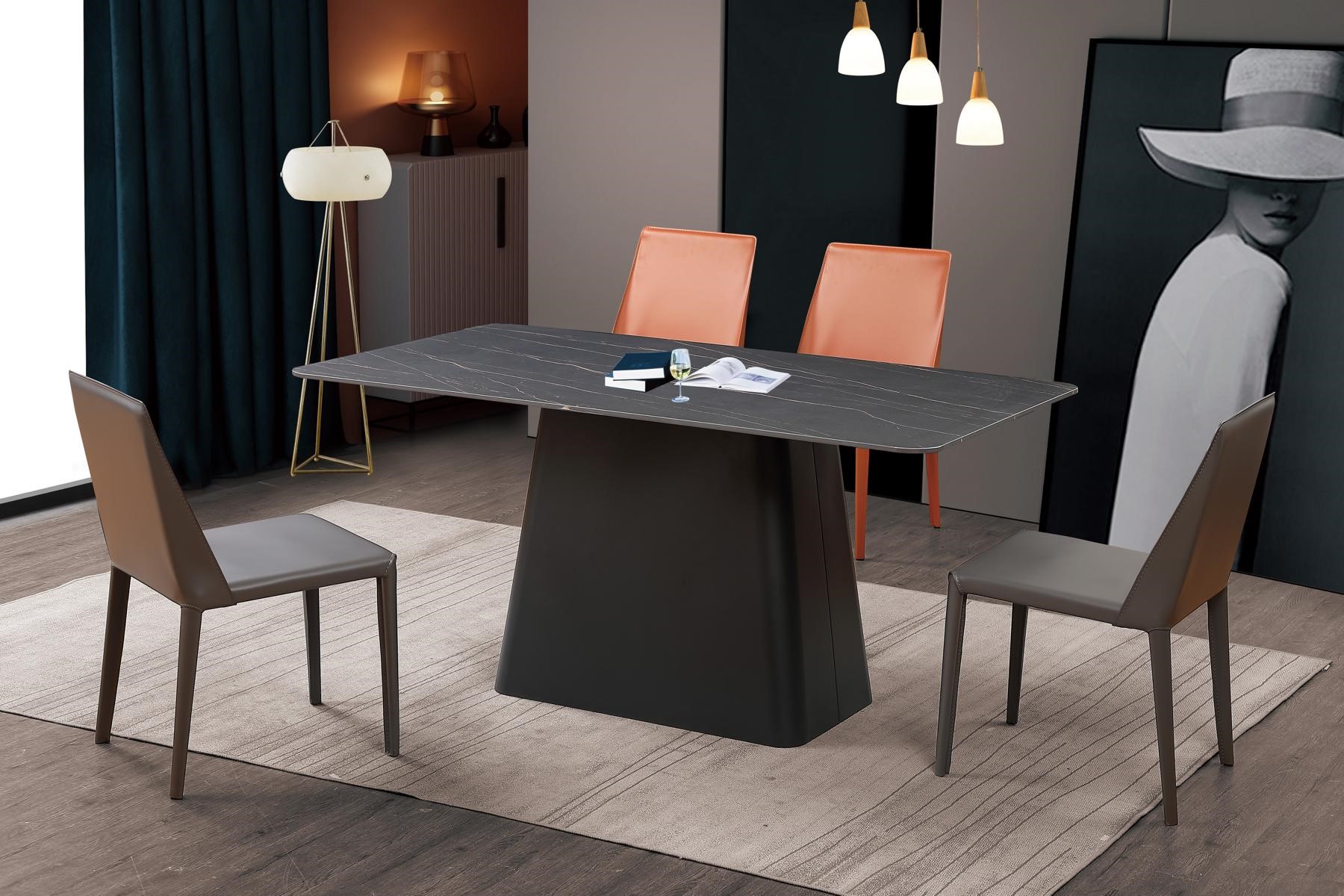 Klassischer Tisch Esstisch Holz Esszimmer Garnitur 4x Stuhl Set Stühle Lehn 5tlg 1