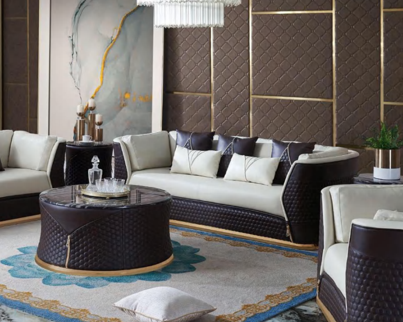 Dreisitzer design Couch Polster 3er Sofa Couchen Leder Sofas Ledersofa Möbel Neu