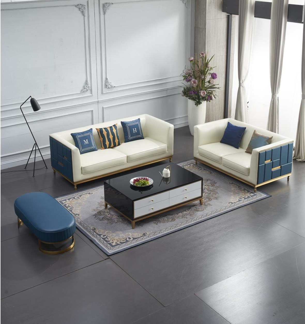 Sofagarnitur 3+2 Sitzer Klassische Garnitur Sitzgruppe Sofa Couchen Polster Neu !