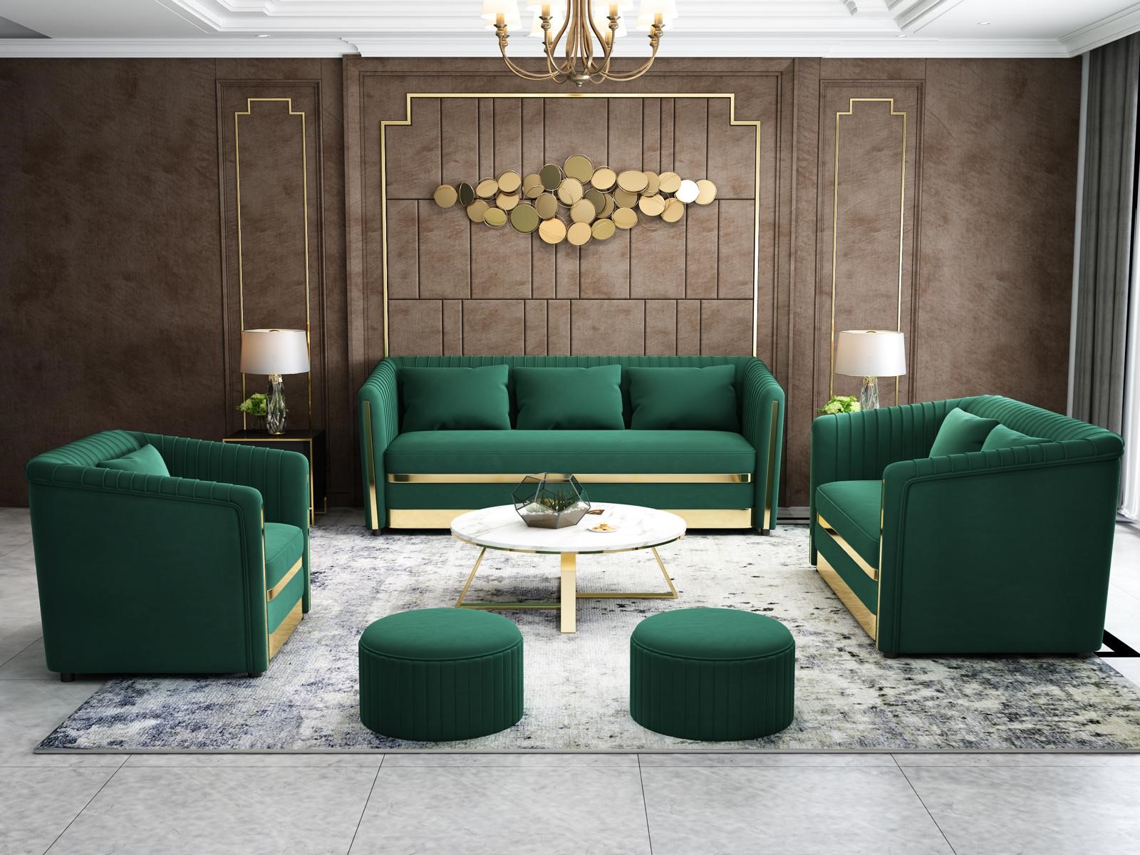 Sofagarnitur 3+2+1 Sitzer Ledersofa Couch Wohnlandschaft Garnitur Design Modern !