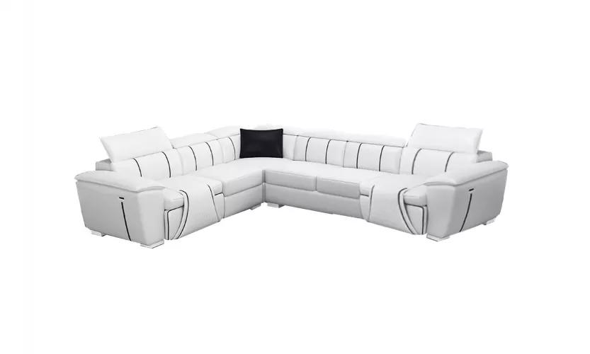 Ecksofa Eckcouch Polster Wohnlandschaft Moderne Design Sofa Sitz Garnituren 2tlg