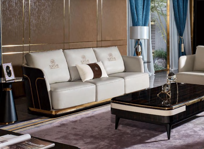 Dreisitzer Couch Polster Sofa Couchen Sofas Designer Ledercouchen Weiße Möbel