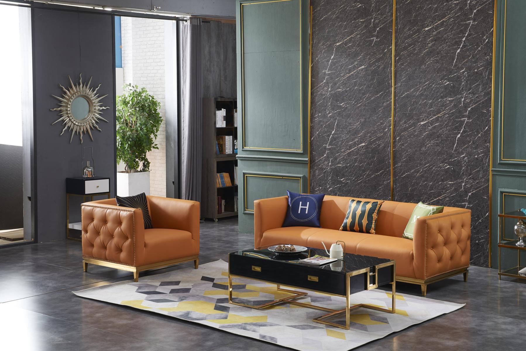 Klassische Sofa Couch Polster 3+1 Sitzer Couchen Leder Sitz Garnitur Wohnzimmer !