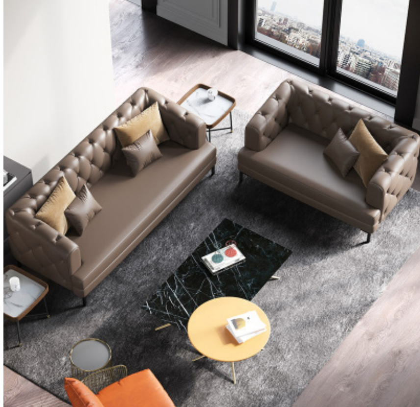 Sofagarnitur 3+2 Sitzer Set Design Sofas Polster Couchen Leder Relax