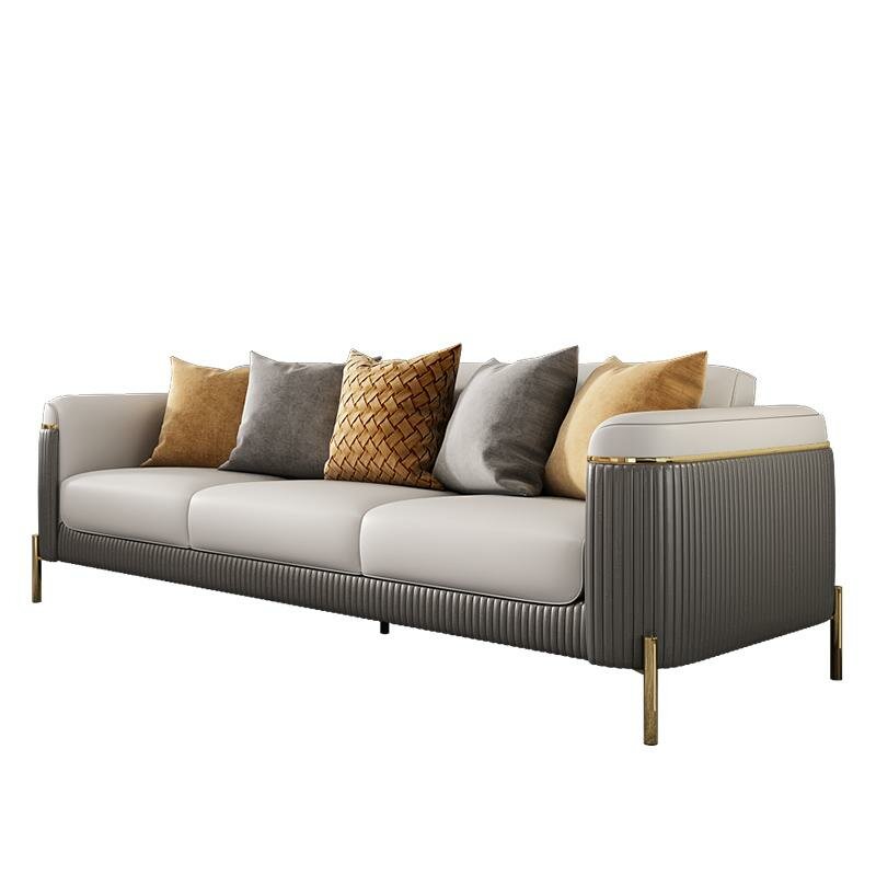 Sofa 3 Sitzer Wohnlandschaft Sofas Couch Polster Garnitur Stoff Leder Modern