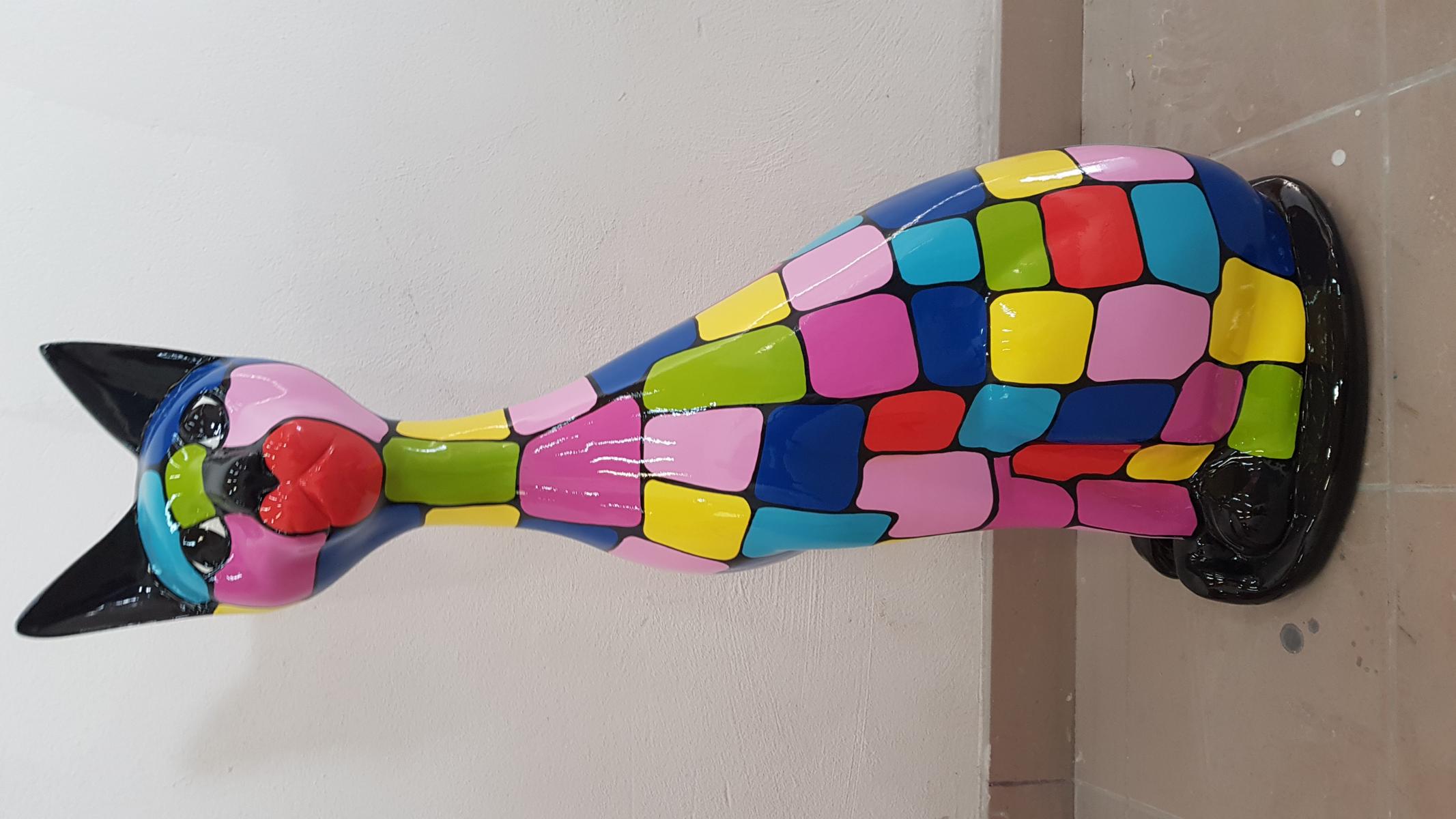 Designer Abstrakte Figur Moderne Figuren Dekoration Katze Skulpturen Kqtzen neu