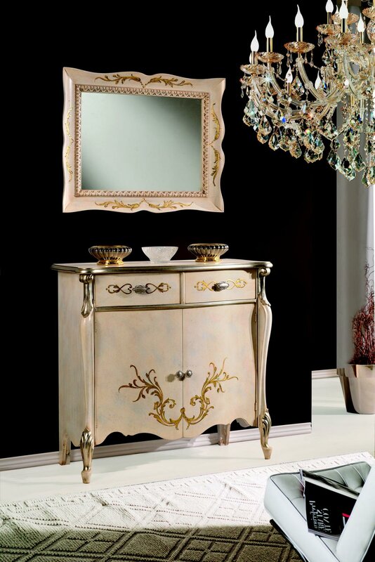 Luxuriöse Möbel Holz Stil Barock Weiß Schrank Kommode Schränke Designer Italienische Möbel