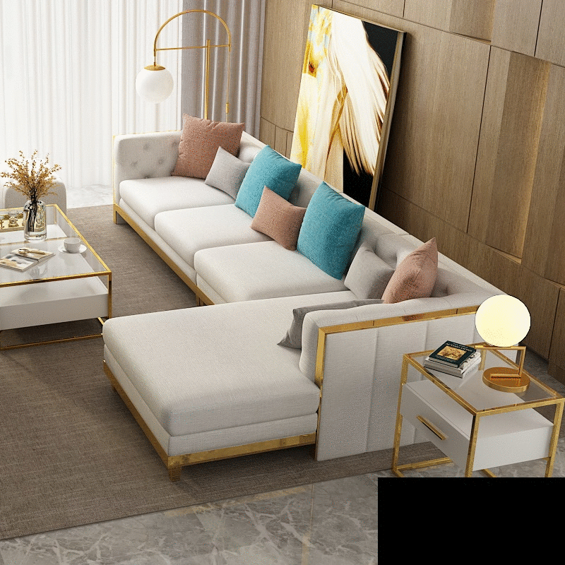 Esk Design Ecksofa L-form Modern Sofas Ledersofa Couch Wohnlandschaft Sofa Sitz