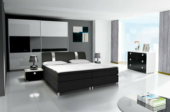 Design Schlafzimmer Moderne Garnituren Komplett Schrank Bett Kommode Nachttisch