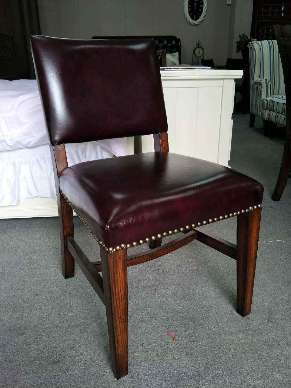 Stuhl 1x Luxus Design Stühle Sitz Büro Polster Esszimmer Designer Holz Sessel