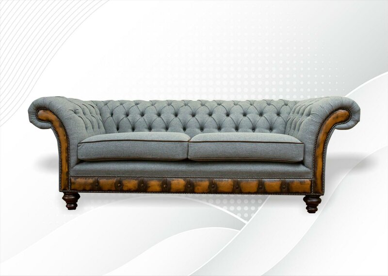 Grau Chesterfield Modern Luxus Grau Sofa Wohnzimmer Design Couchen