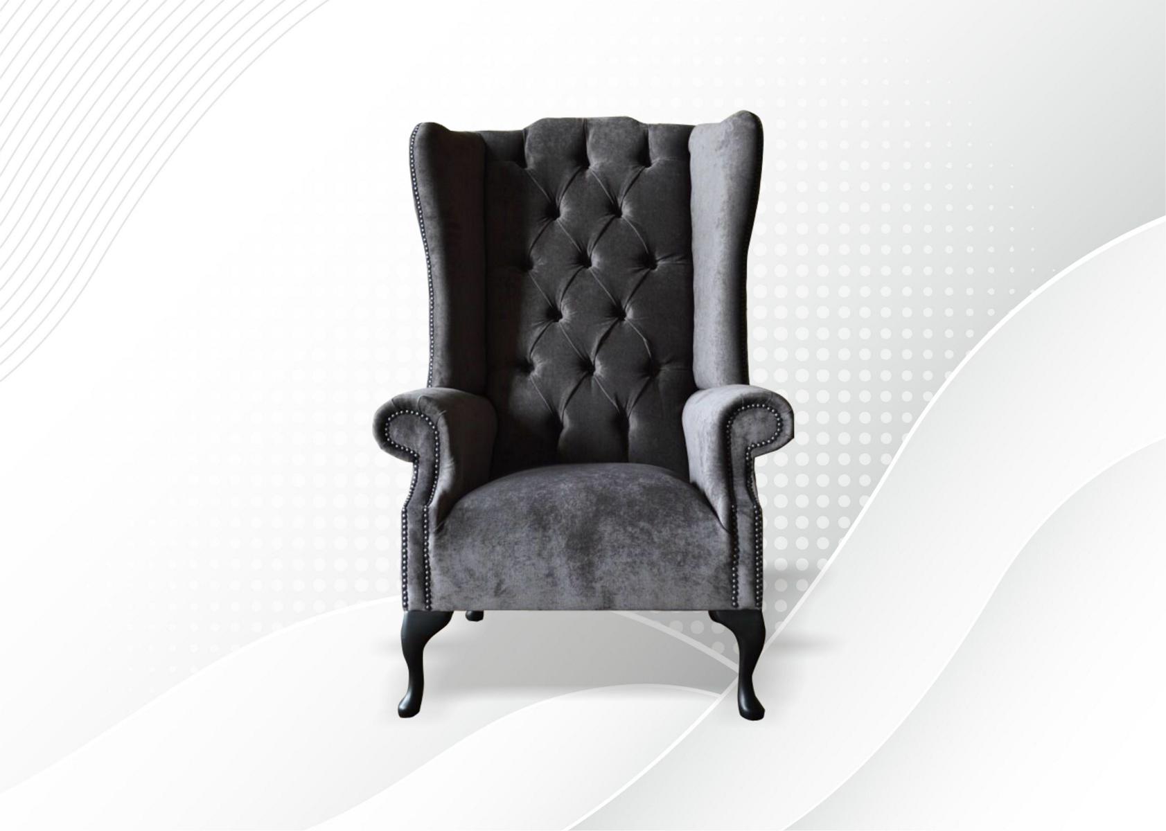 Ohrensessel Sessel Fernseh Einsitzer Sofa Couch Polster Stoff Relax Neu