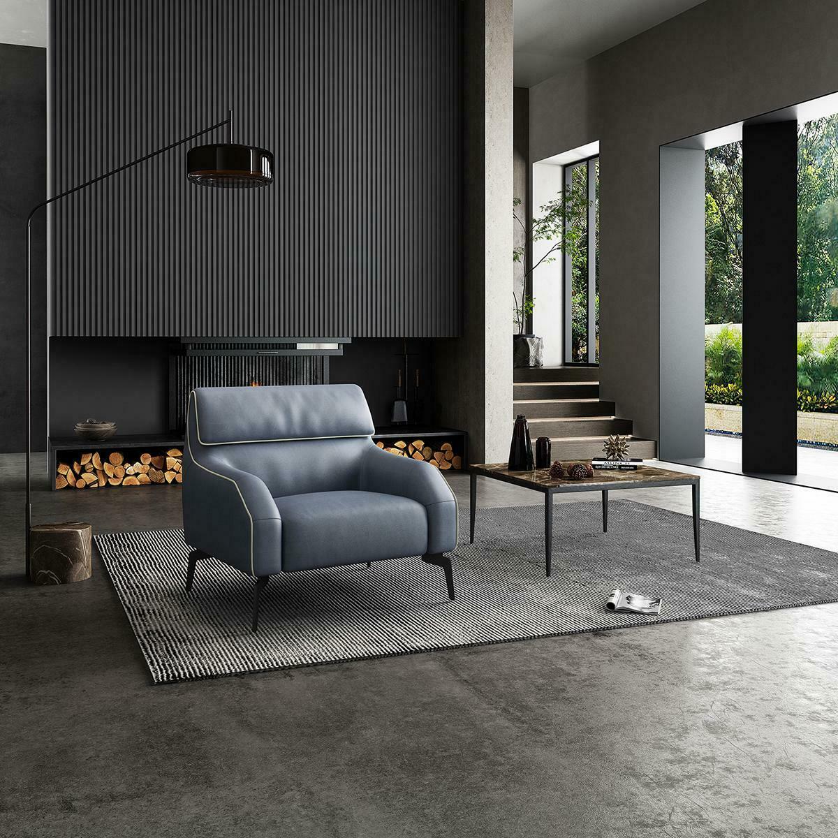 Wohnzimmer Design Sessel Einsitzer Sofa Couch Lounge Club 1 Sitzer 82 x 88 cm