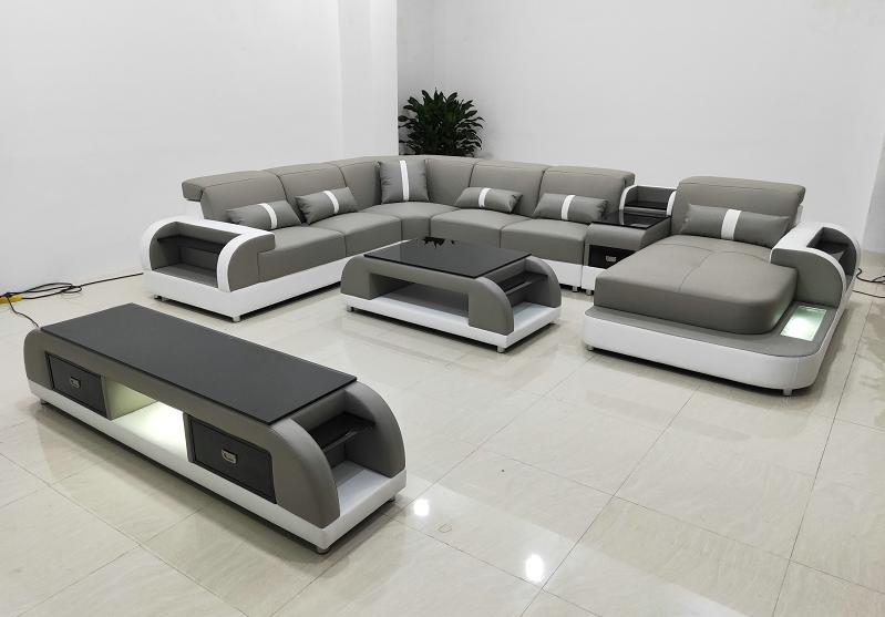 ecksofa couch sofa led garnitur wohnlandschaft polster garnitur usb beleuchtet