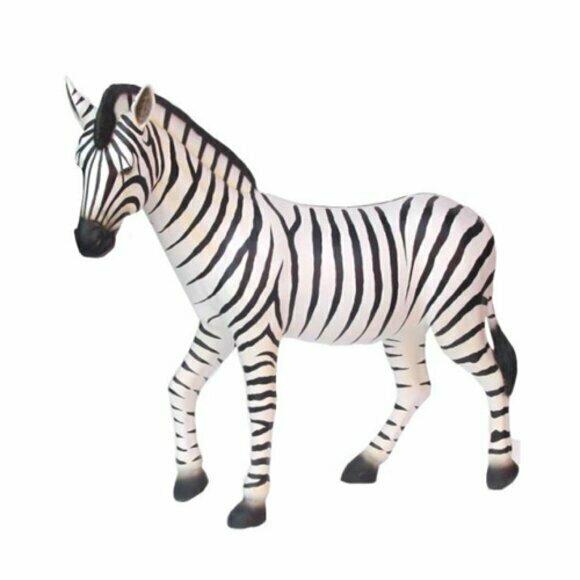 Zebra Lebensgroße Figur Dekoration Statuen Skulptur Garten Deko Figuren 180cm