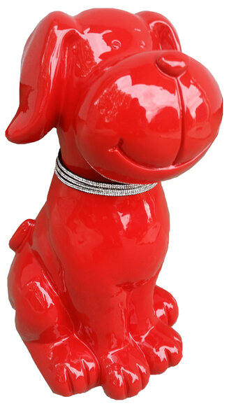 Designer Figur Statue Moderne Figuren Dekoration Skulptur Hund GartenSkulpturen