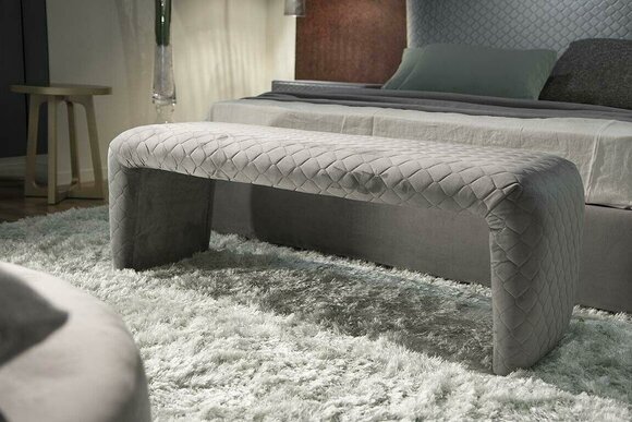 Hocker Pouf Sofa Polster Beistellhocker Fußhocker Ottomane Möbelhocker Stoff