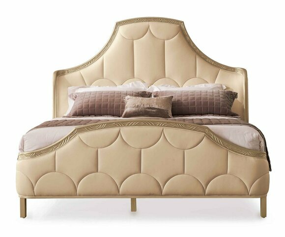 Bett Polster Design Luxus Doppel Hotel Betten Schlaf Zimmer Holz Neu 180x200cm