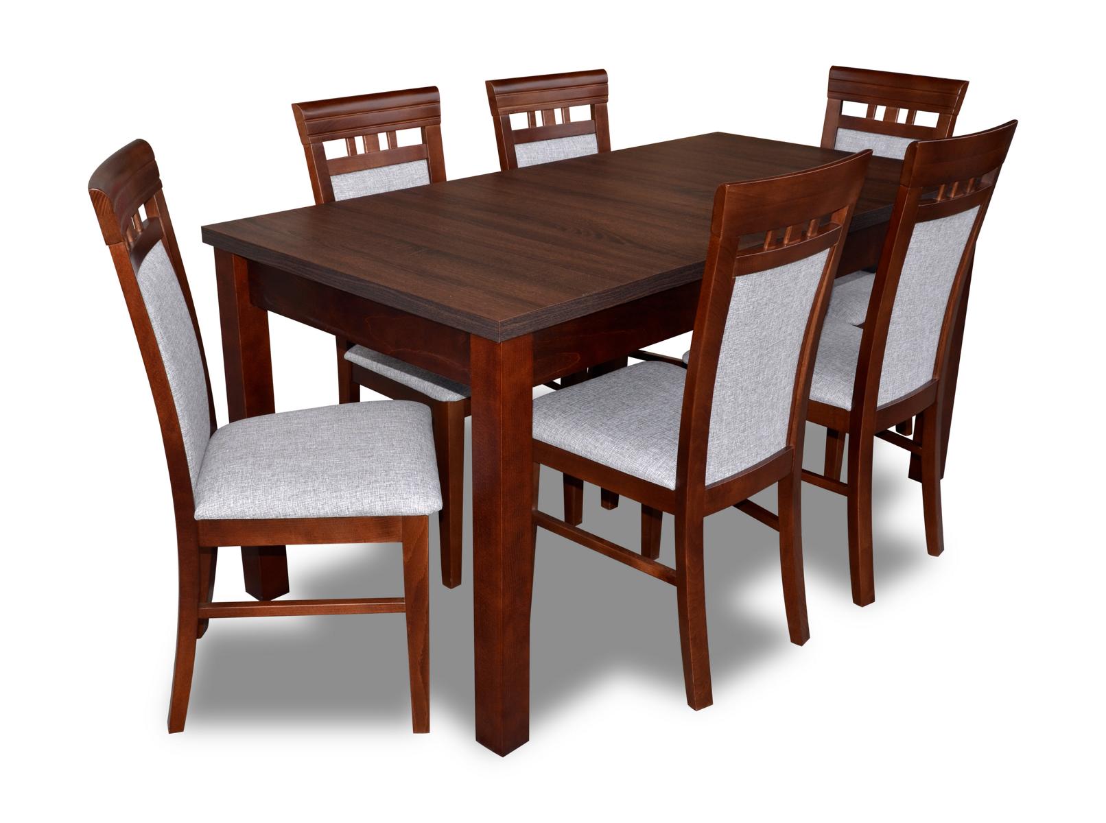 Esstisch 6x Stühle Esszimmer Set Gruppe Garnitur Tisch Sitzgruppe 7tlg. Holz Neu