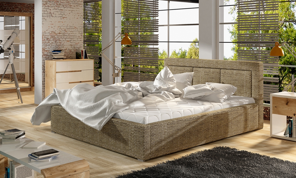 Designer Bett Schlafzimmer Luxus Betten Textil Hotel Luxus Polster 180x200cm neu