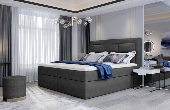 Textil Design Bett Doppel Betten Luxus Ehe Modernes Hotel Gestell Schlaf Zimmer