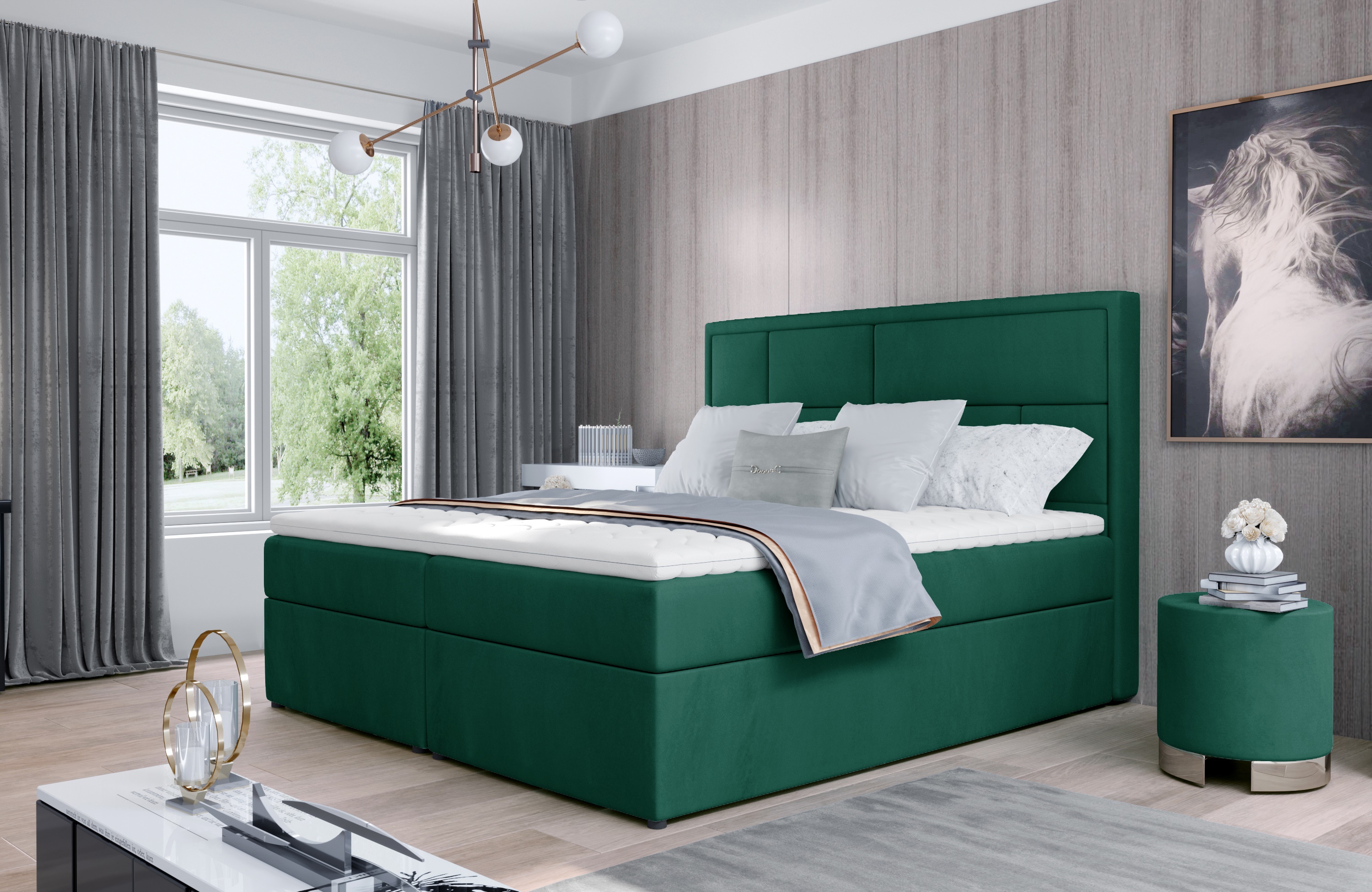Luxus Bett Samt Betten 180x215 Klassisch Schlafzimmer Italienische Möbel Neu
