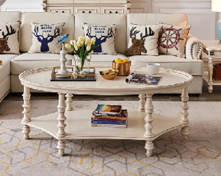 Ovaler Couchtisch Wohnzimmer Design Luxus Beistelltisch Holz Tisch Oval Möbel