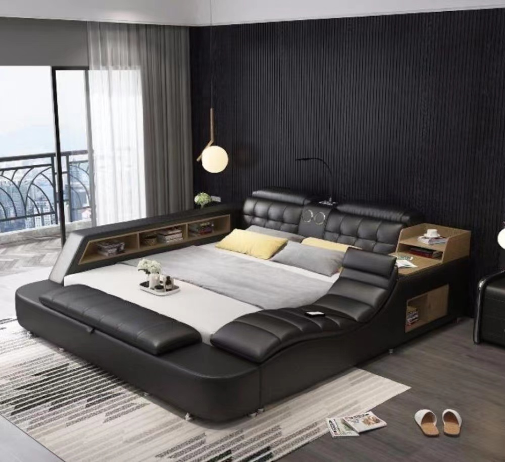 Doppelbett Polsterbett Schlafzimmer 180x200cm Multifunktion Bett Betten Ehebett