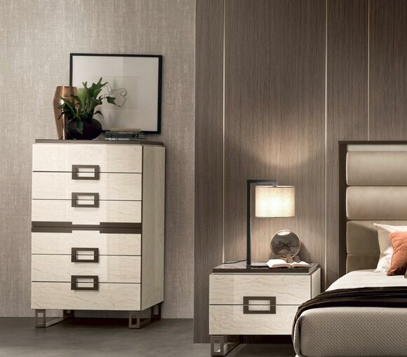 Hohe Kommode Sideboard Kommoden 6 Schubladen Hochschrank Schrank Holz Möbel Neu