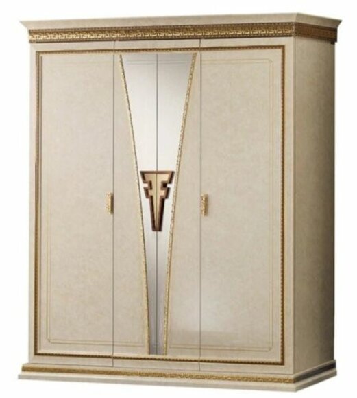 Klassische Schränke Schrank Schrankwand Kleiderschrank 3 Türen Holz Neu Möbel