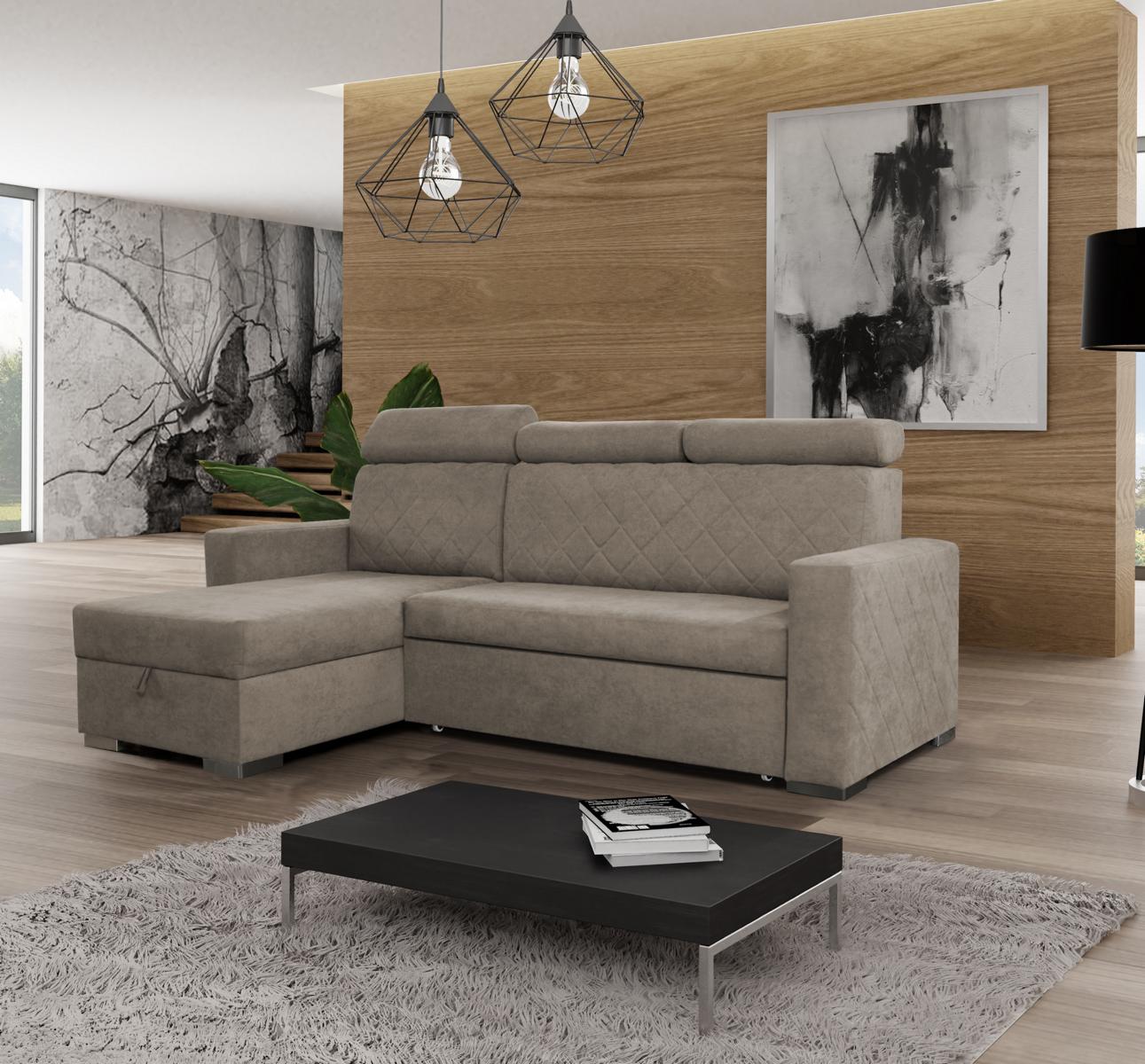 Design Couch Lounge Eck Modern Textil Ecksofa L-form Wohnlandschaft Relax Sitz