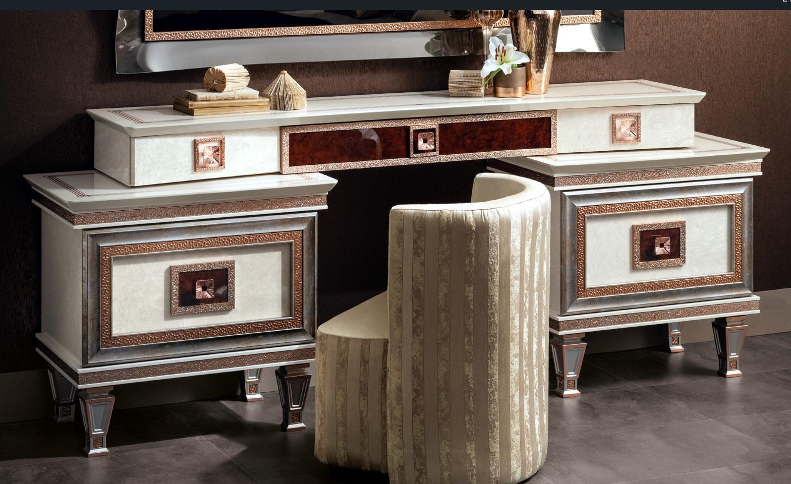 Konsolen Schminktisch Kosmetik Tisch Spiegel Kommode Holz Tische arredoclassic