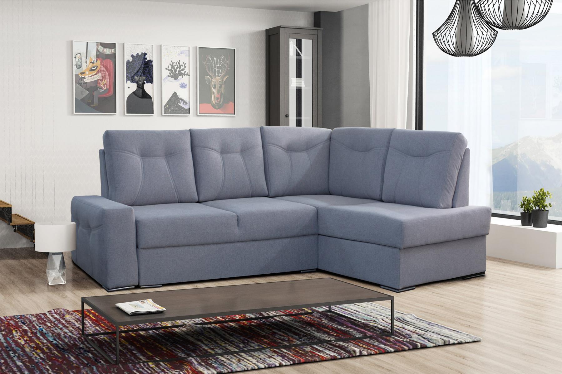 Design Couch Lounge Sofas Ecksofa L-form Samt Sofa Wohnlandschaft Relax Sitz