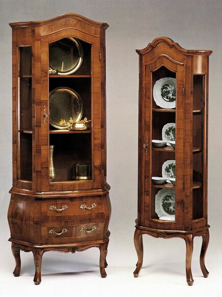 Luxus Vitrine Schrank Klassische Vitrinen Wohnzimmer Schränke Anrichte Holz Neu